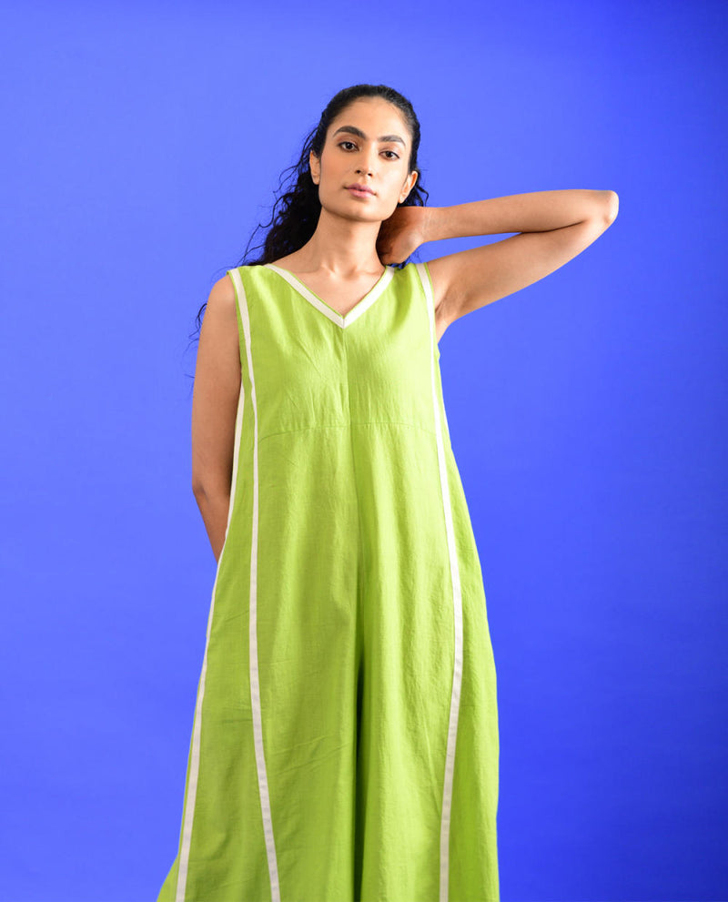 SCREAM GREEN JUMPSUIT Jumpsuits by Rias for women Worldwide