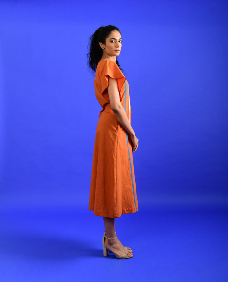 ORANGE POPSICLE DRESS Dress by Rias for women Worldwide