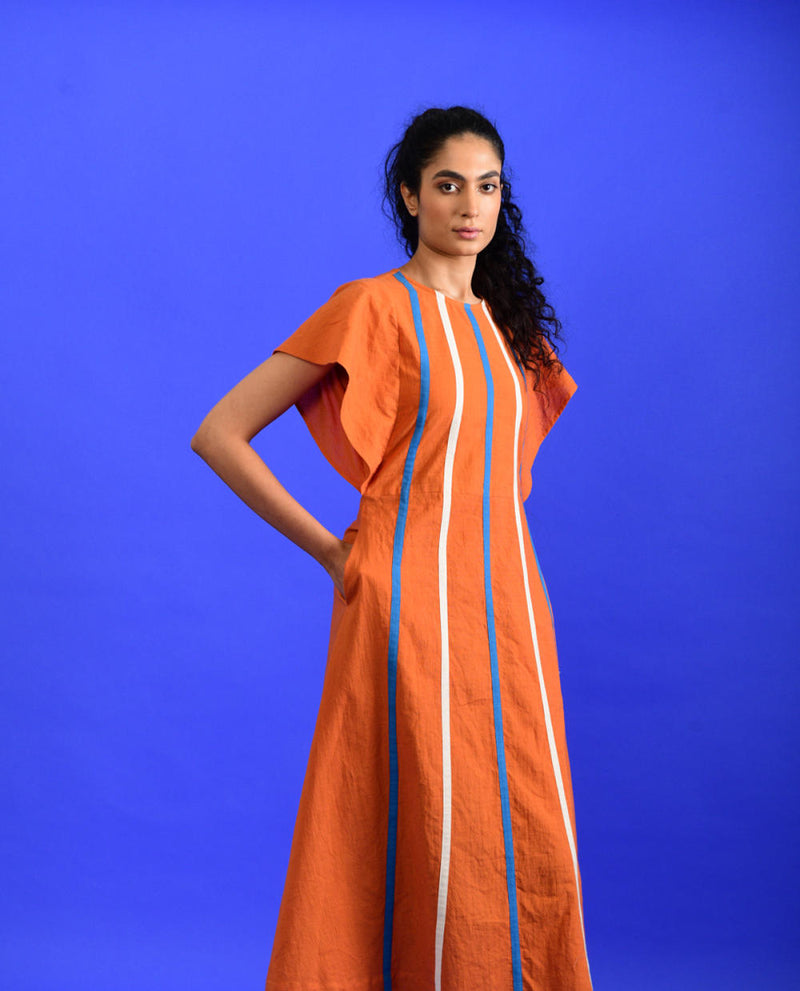 ORANGE POPSICLE DRESS Dress by Rias for women Worldwide