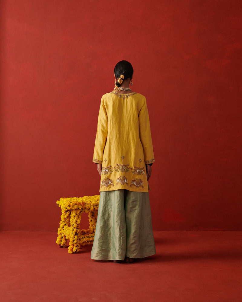 ROHI & ZOEY KURTA & SHARARA chiffon by Rashika Mittal in multi color for women Worldwide
