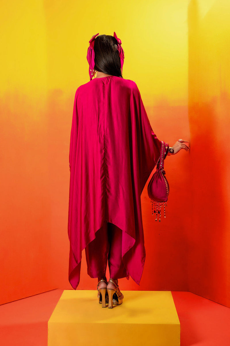 Tara Pink Kaftan with Pant