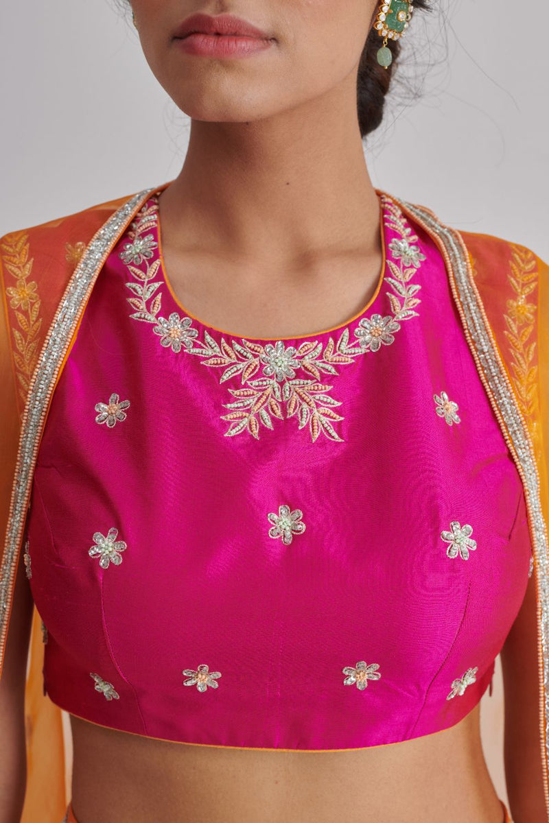 RUMI, AKIRA & VIHANA CO-ORD SET silk by Rashika Mittal in multi color for women Worldwide