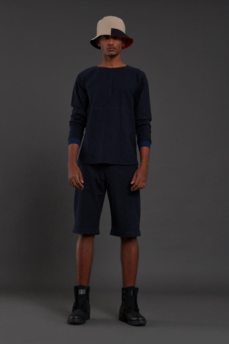 Raasta Navy Blue shorts & co-ord set