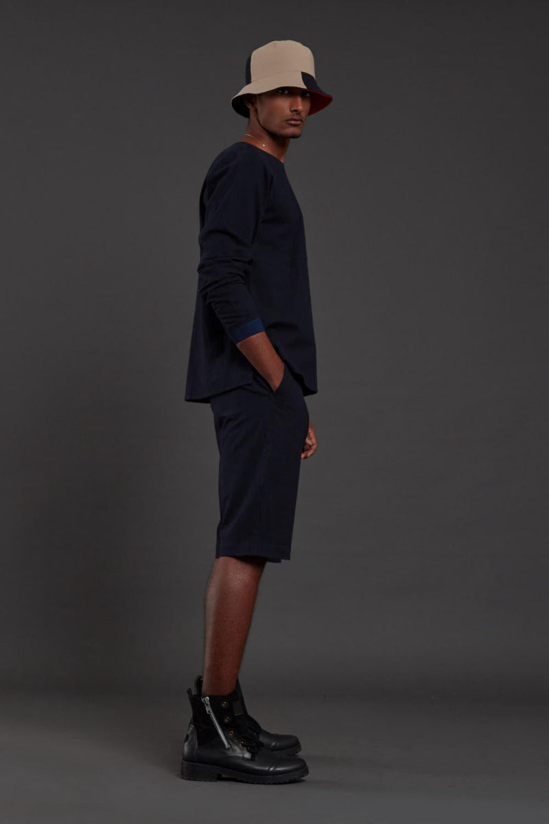 Raasta Navy Blue shorts & co-ord set