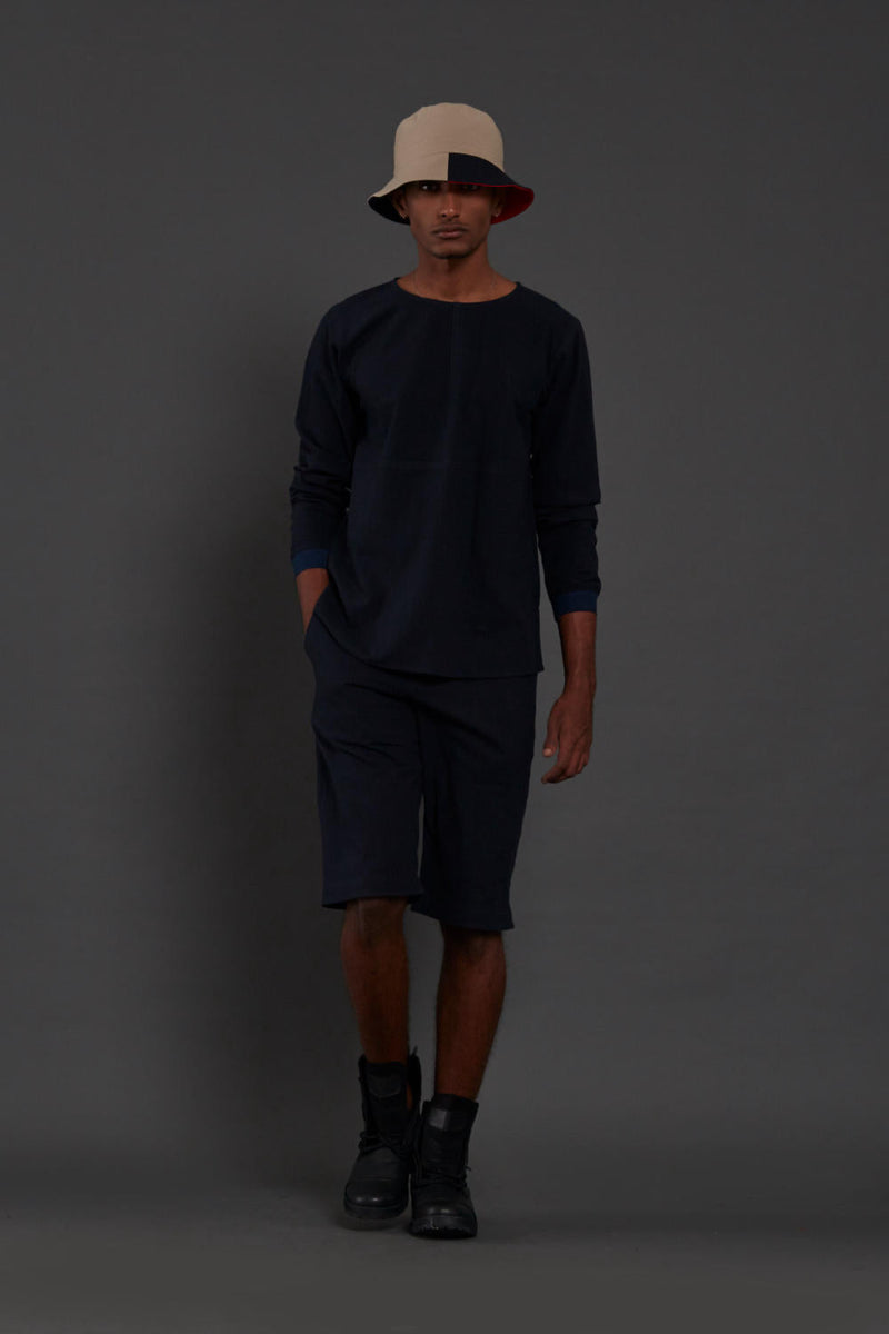 Raasta Navy Blue shorts & co-ord set