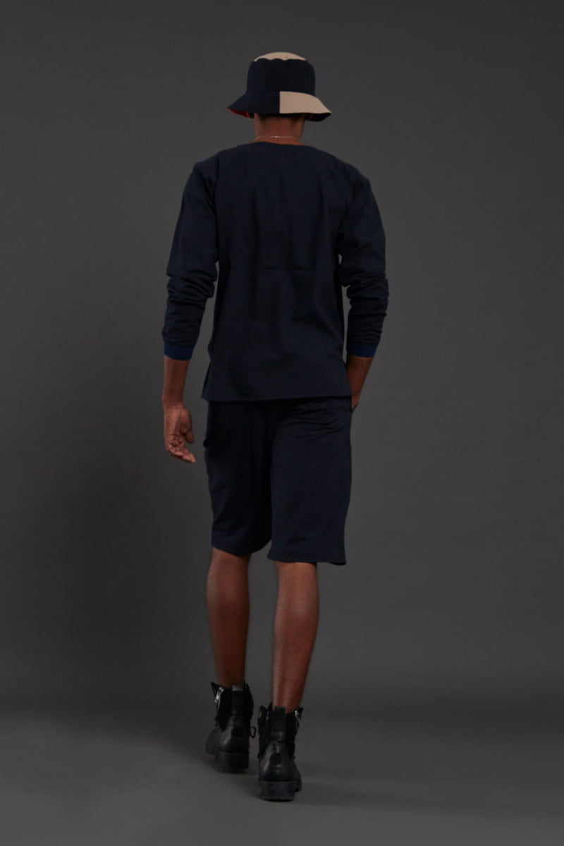 Raasta Navy Blue shorts & co-ord set
