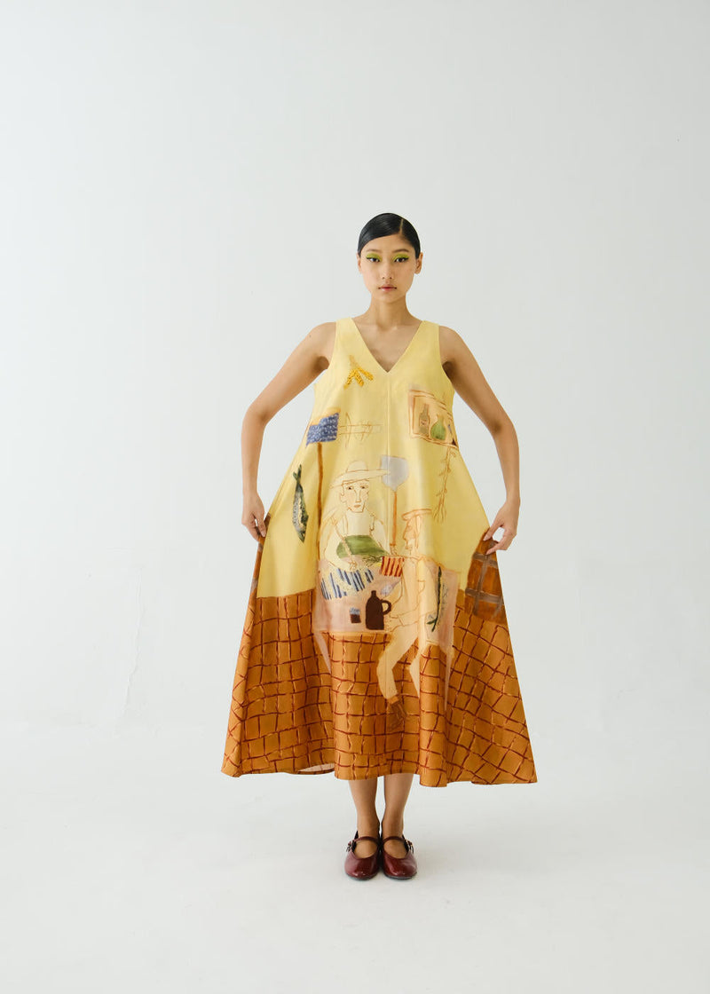 Ravine Dress-Fisherman satin by CORD for women Worldwide