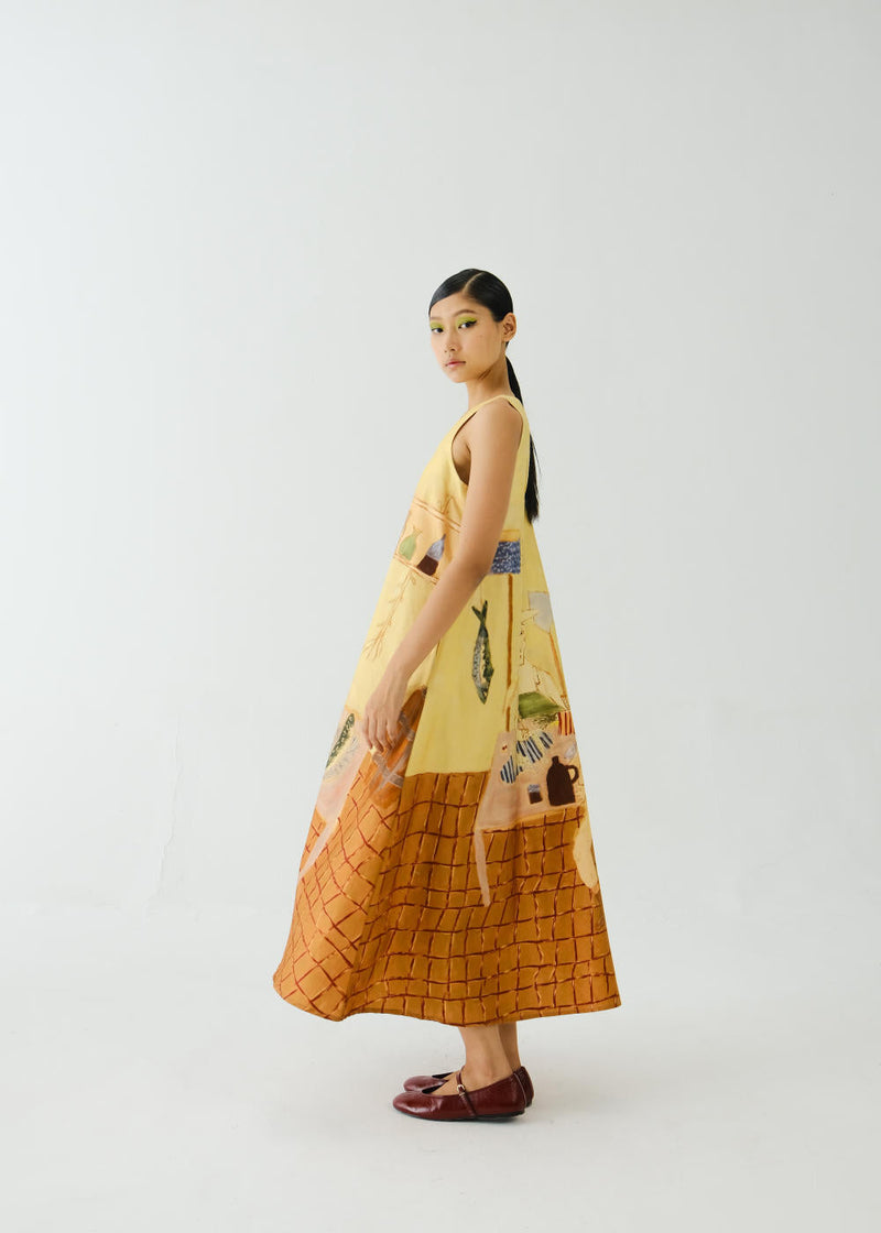 Ravine Dress-Fisherman satin by CORD for women Worldwide