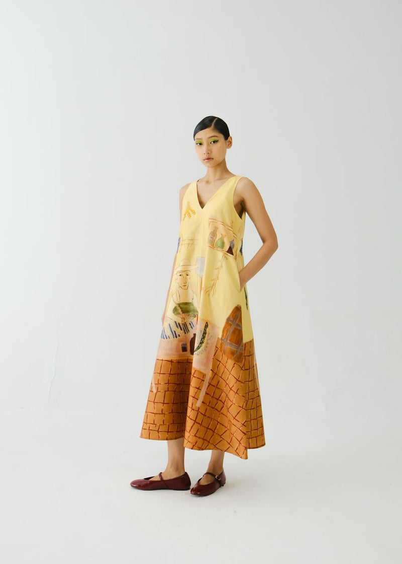 Ravine Dress-Fisherman satin by CORD for women Worldwide