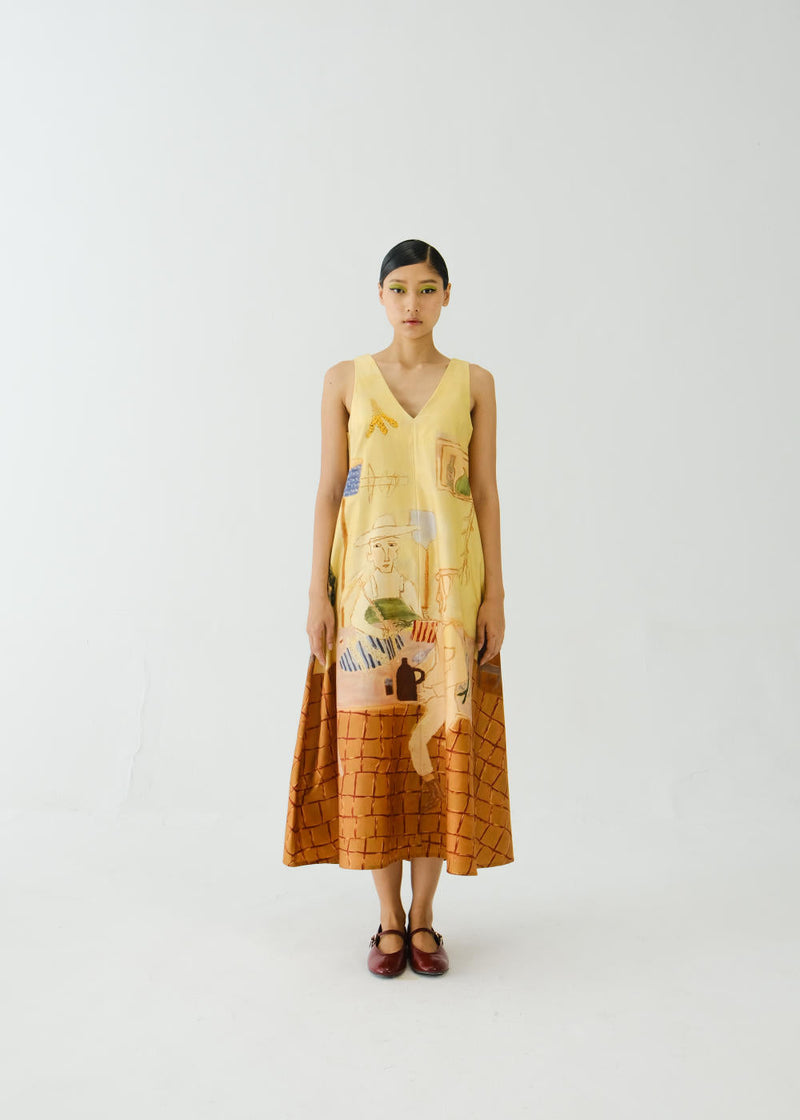 Ravine Dress-Fisherman satin by CORD for women Worldwide