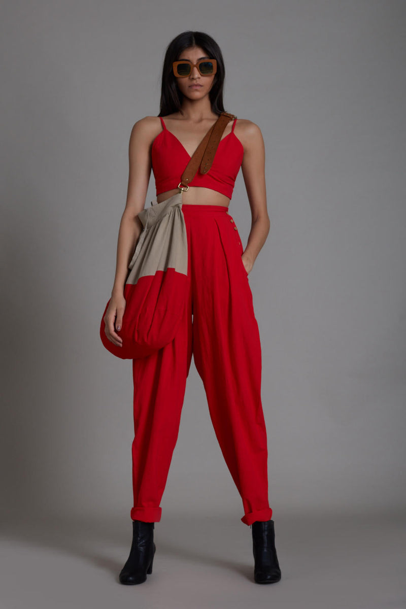 Red Mile Set Co-ord Set,Bottoms by Mati for women Worldwide