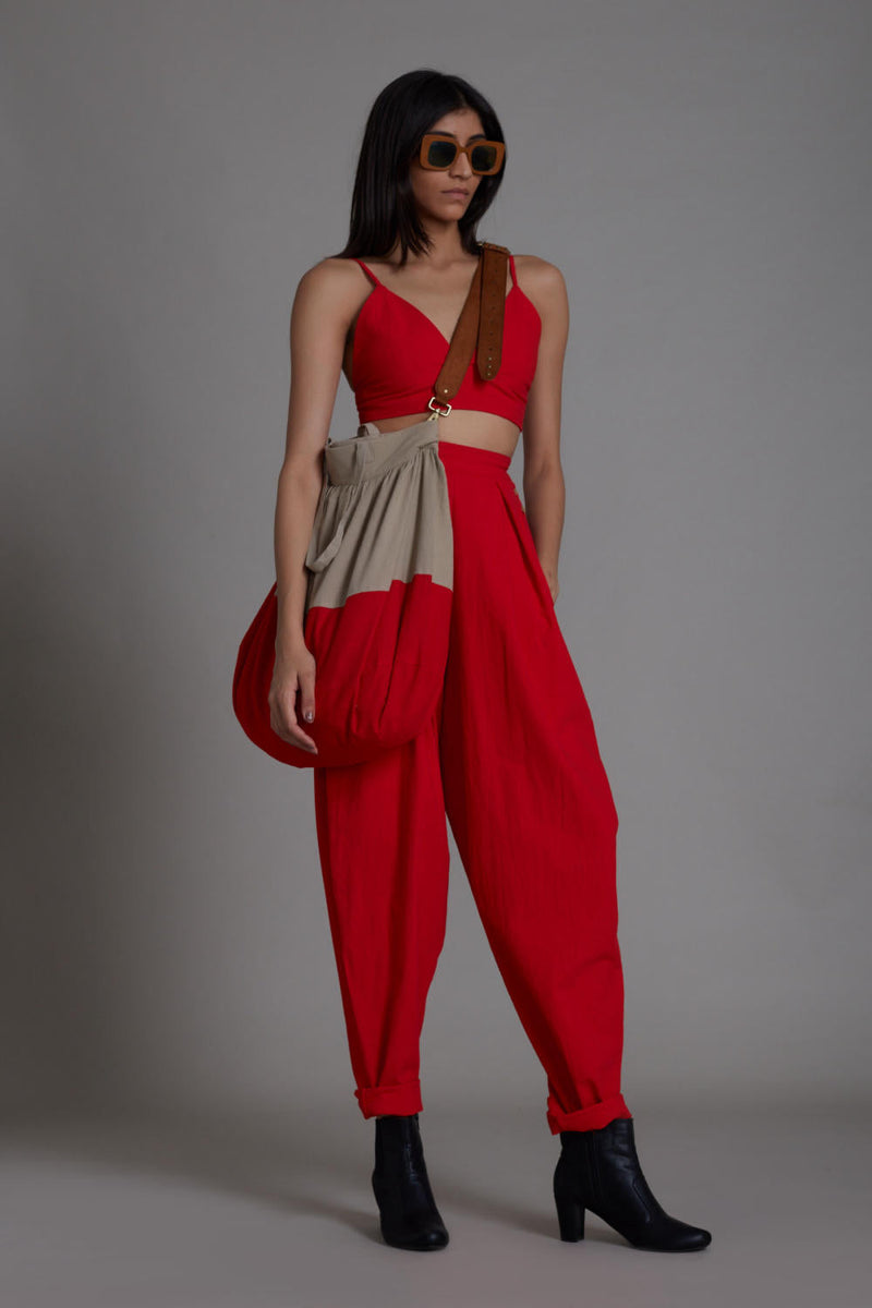 Red Mile Set Co-ord Set,Bottoms by Mati for women Worldwide