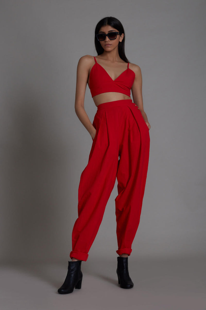 Red Mile Set Co-ord Set,Bottoms by Mati for women Worldwide