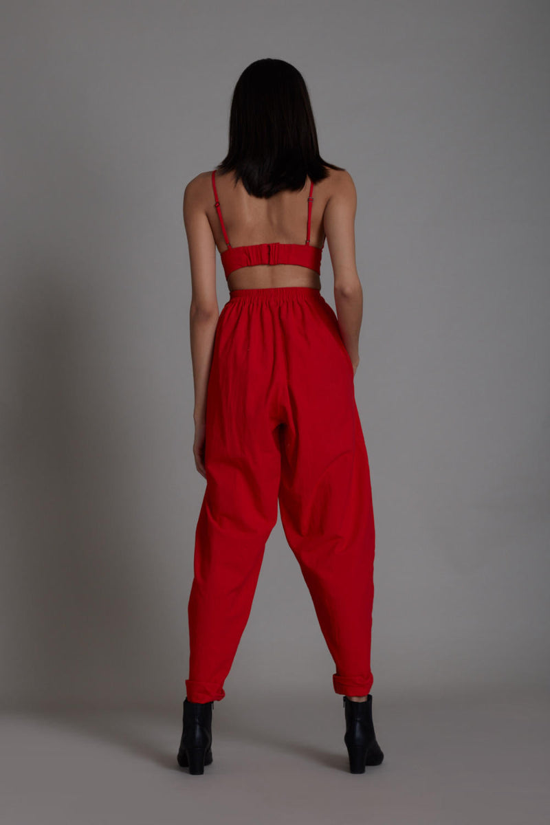 Red Mile Set Co-ord Set,Bottoms by Mati for women Worldwide