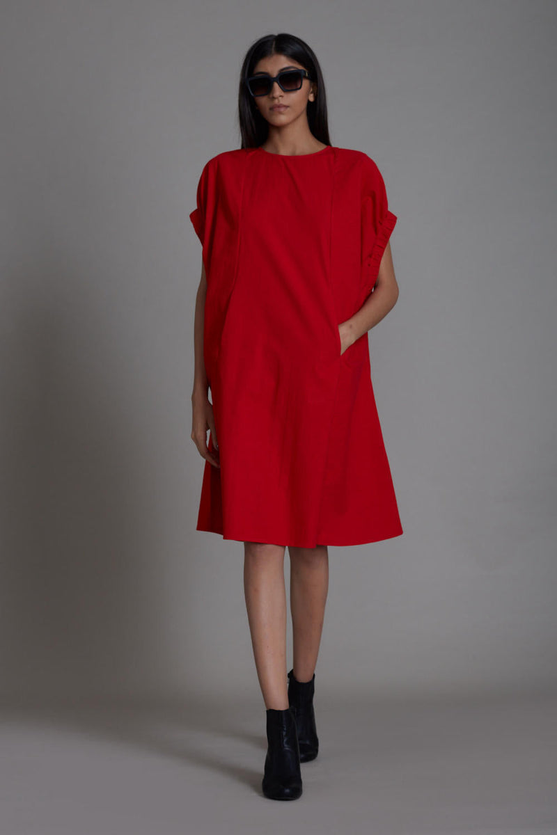 Red Pocket Dress Dress by Mati for women Worldwide
