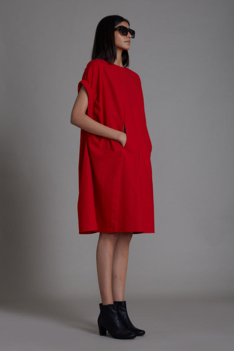 Red Pocket Dress Dress by Mati for women Worldwide