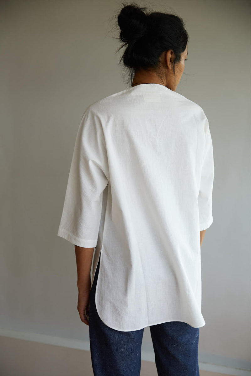 Reeves Top cotton by The Summer House in white color for women Worldwide