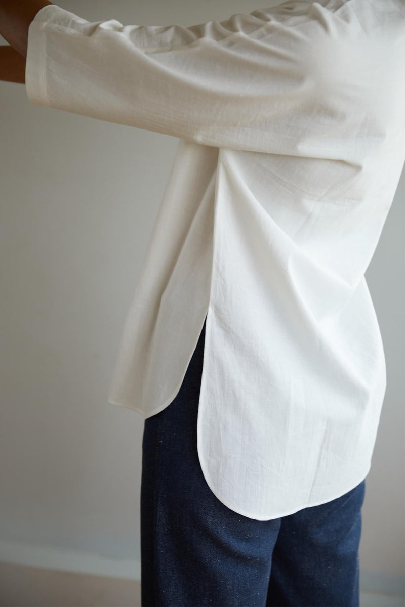 Reeves Top cotton by The Summer House in white color for women Worldwide