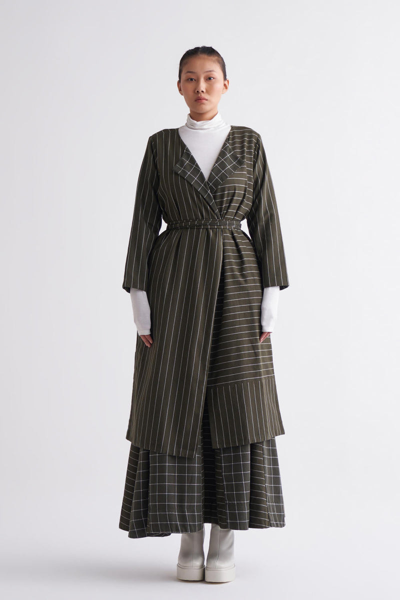Reversible Jacket Co-ord - Olive Co-ord Set,Jackets & Overlays by THREE for women Worldwide