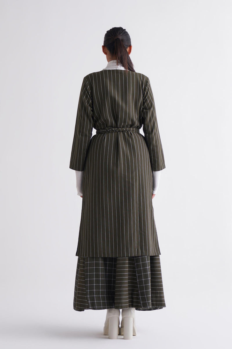 Reversible Jacket Co-ord - Olive Co-ord Set,Jackets & Overlays by THREE for women Worldwide