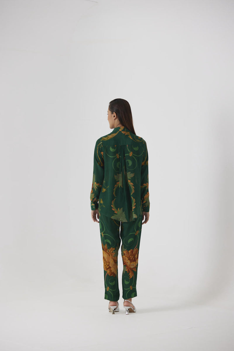 RHODE CO-ORD SET by Yam in green color for women Worldwide