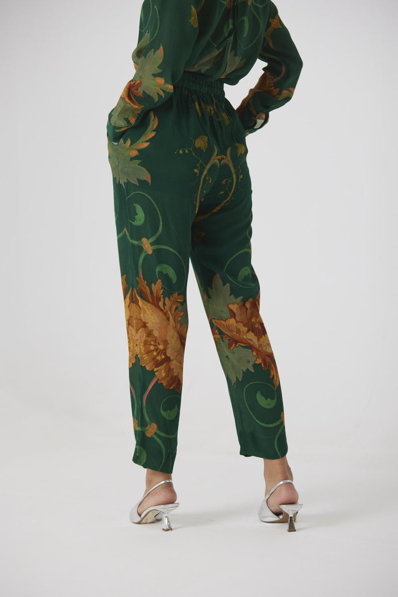 RHODE CO-ORD SET by Yam in green color for women Worldwide