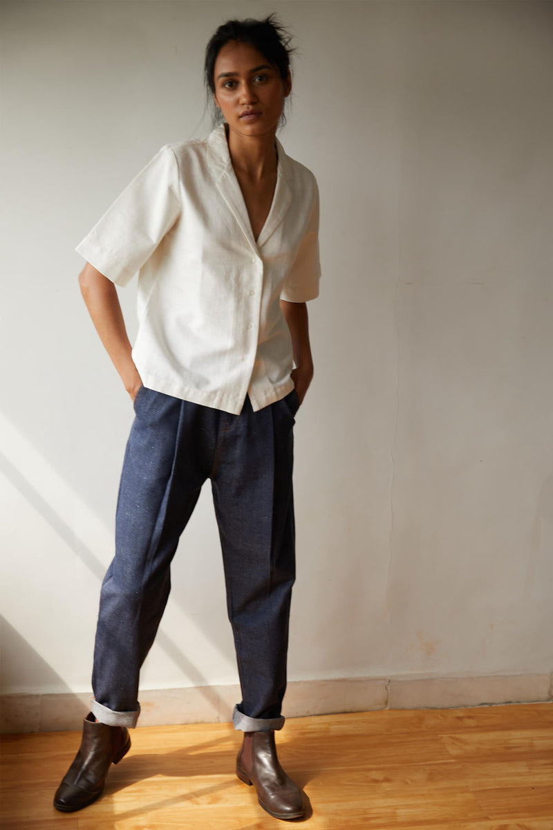River Shirt cotton by The Summer House in white color for women Worldwide