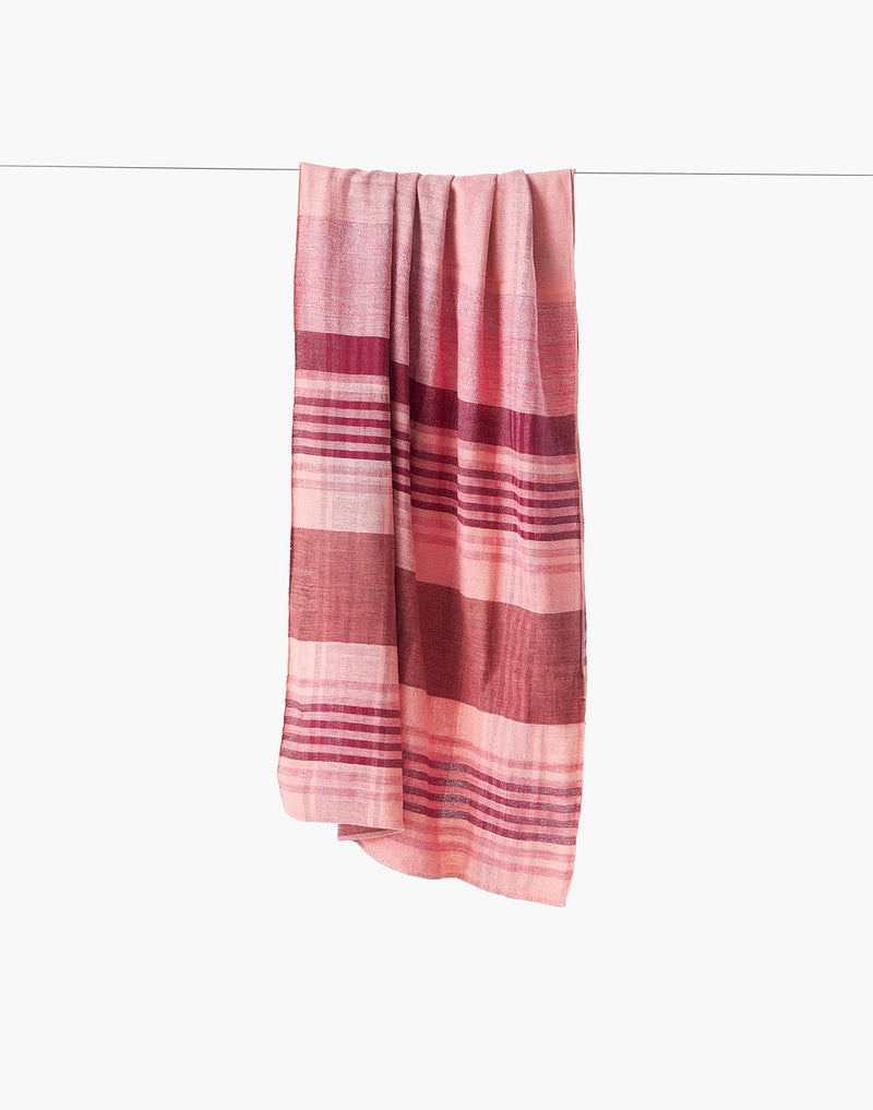 Rosewood Stole cotton by World of Crow in multi color for women Worldwide