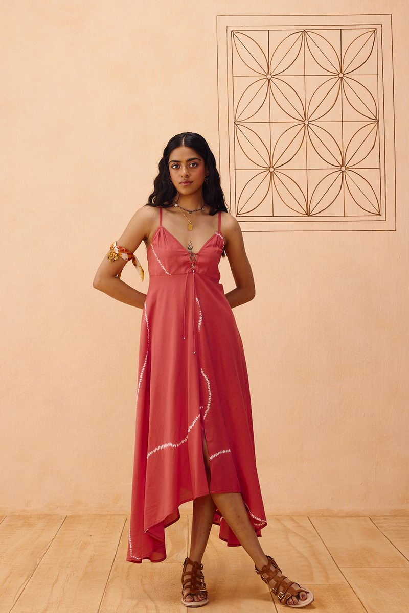 Rosy Sea Lyocell Dress lyocell dress by SUI in terra for women Worldwide