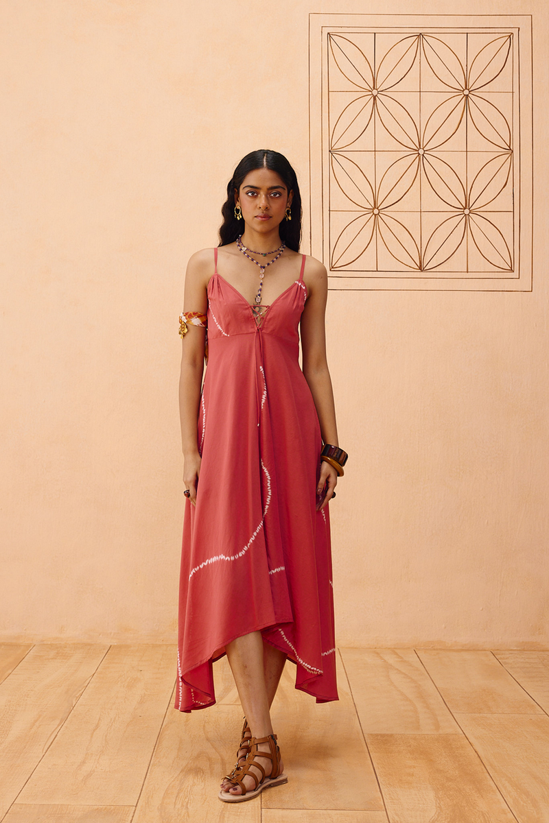 Rosy Sea Lyocell Dress lyocell dress by SUI in terra for women Worldwide