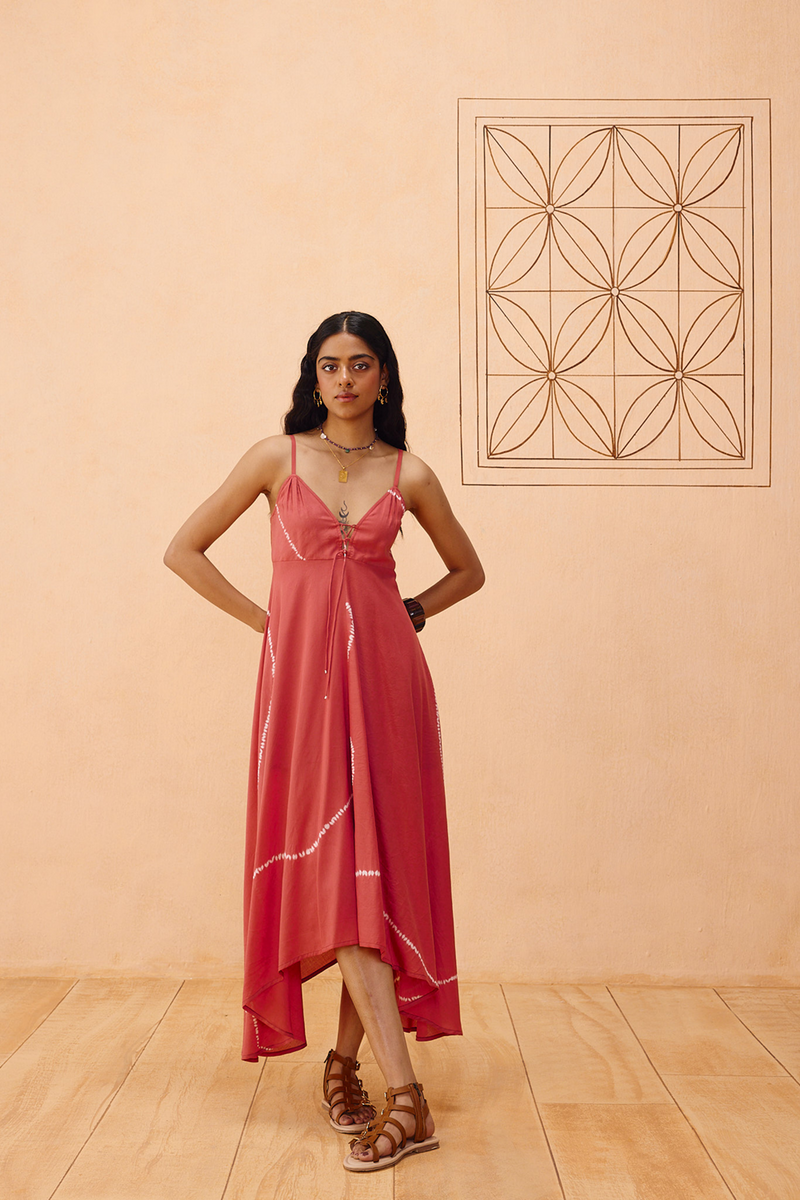 Rosy Sea Lyocell Dress lyocell dress by SUI in terra for women Worldwide