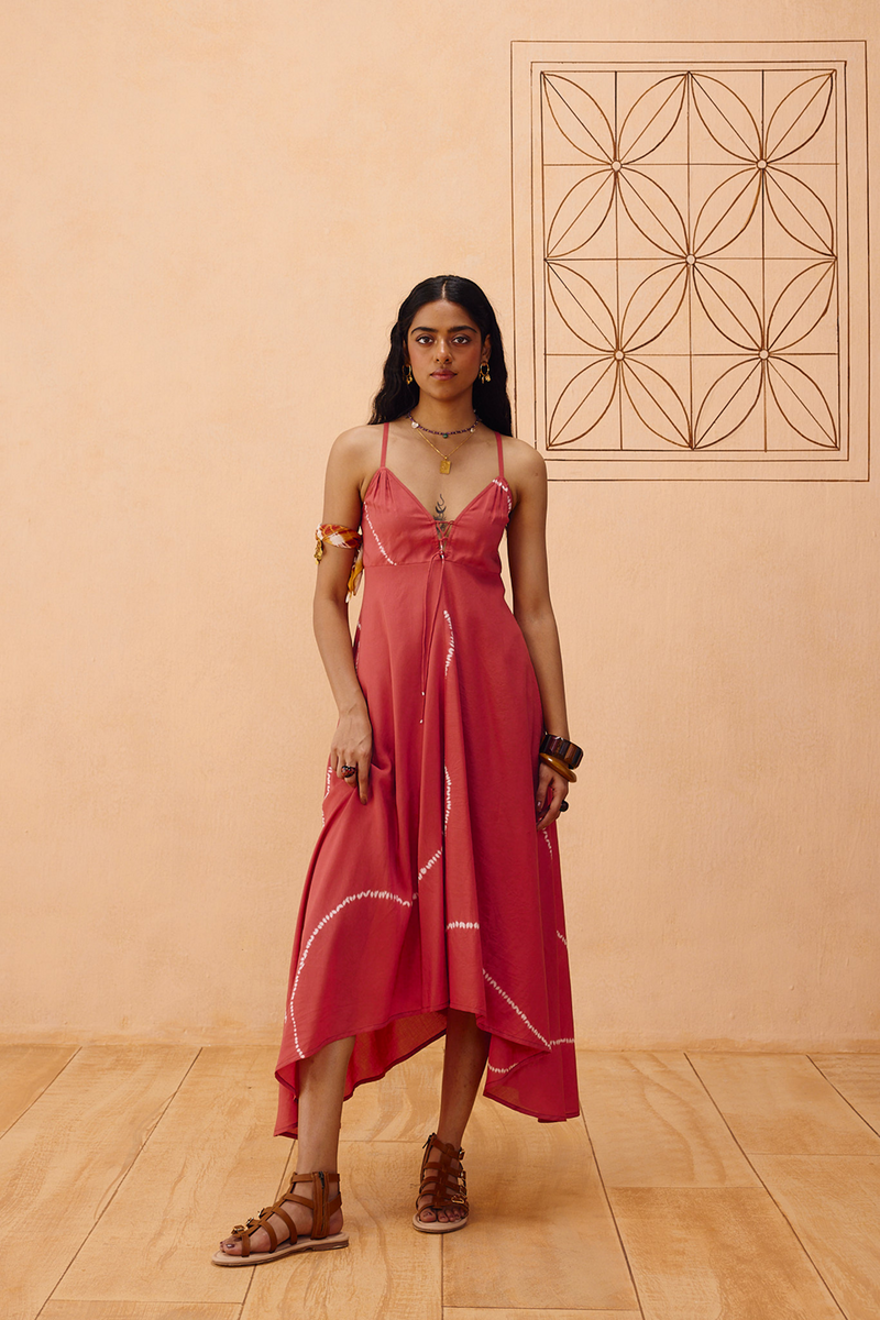 Rosy Sea Lyocell Dress lyocell dress by SUI in terra for women Worldwide