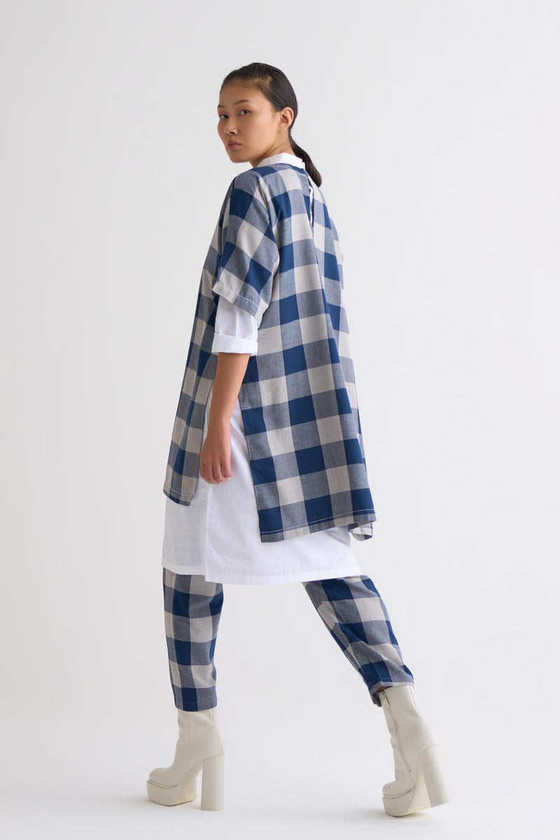 Round Neck Dolman Top Co ord - Navy Co-ord Set,Top & Tunics by THREE for women Worldwide