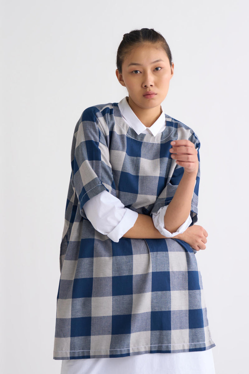 Round Neck Dolman Top Co ord - Navy Co-ord Set,Top & Tunics by THREE for women Worldwide
