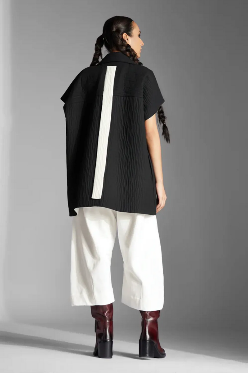 Rov Jacket-Black cotton by Chola in black color for women Worldwide