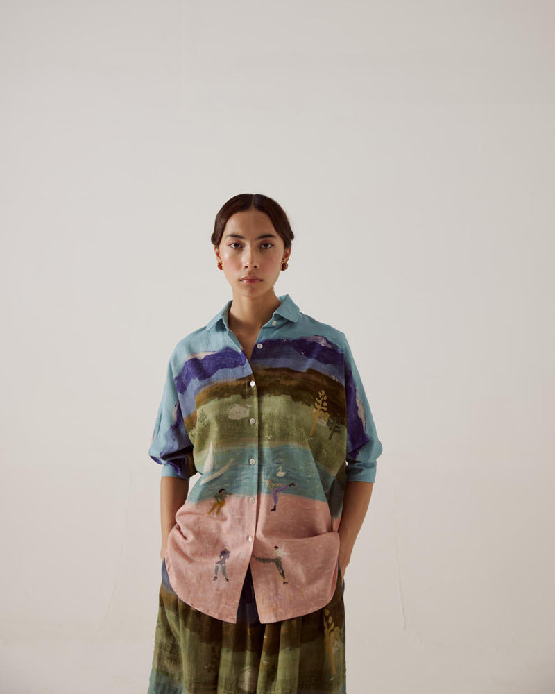 Ruby Set-Skater cotton by CORD in multi for women Worldwide