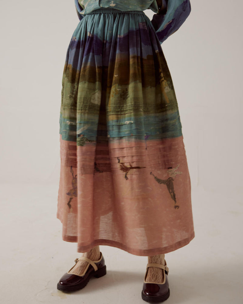 Ruby Set-Skater cotton by CORD in multi for women Worldwide