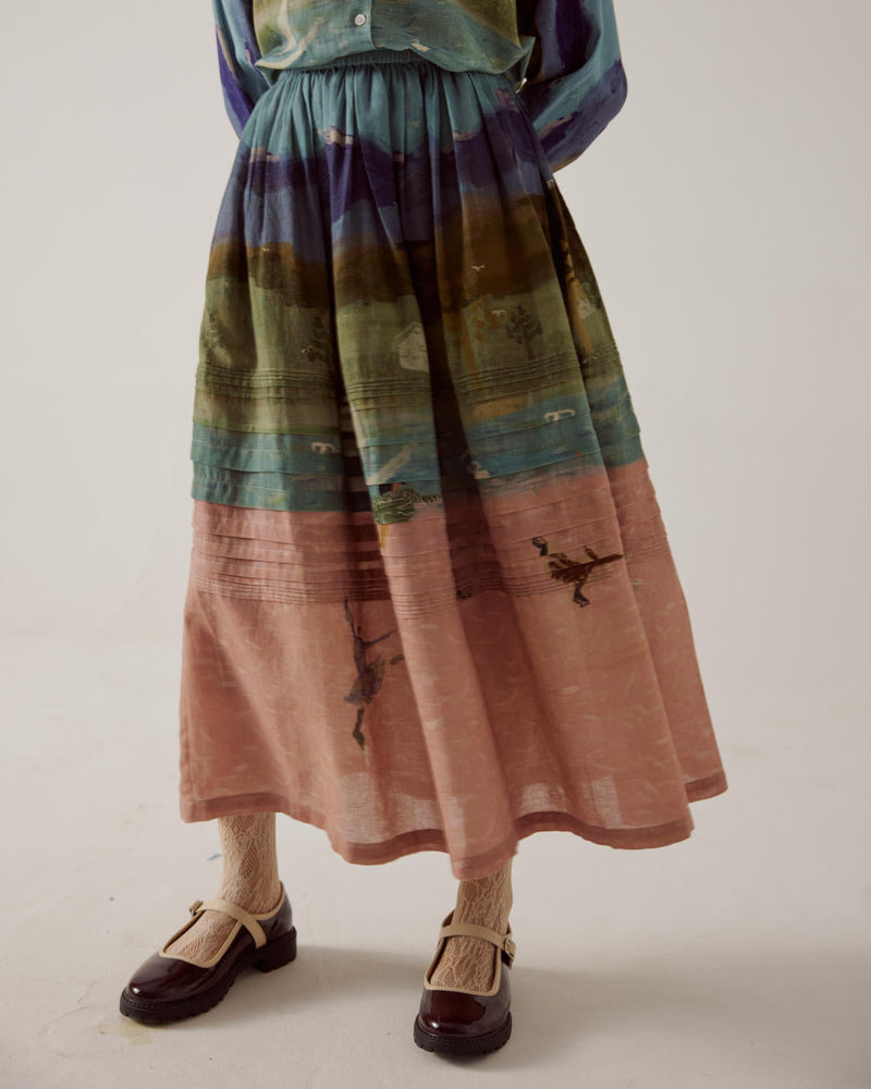Ruby Set-Skater cotton by CORD in multi for women Worldwide