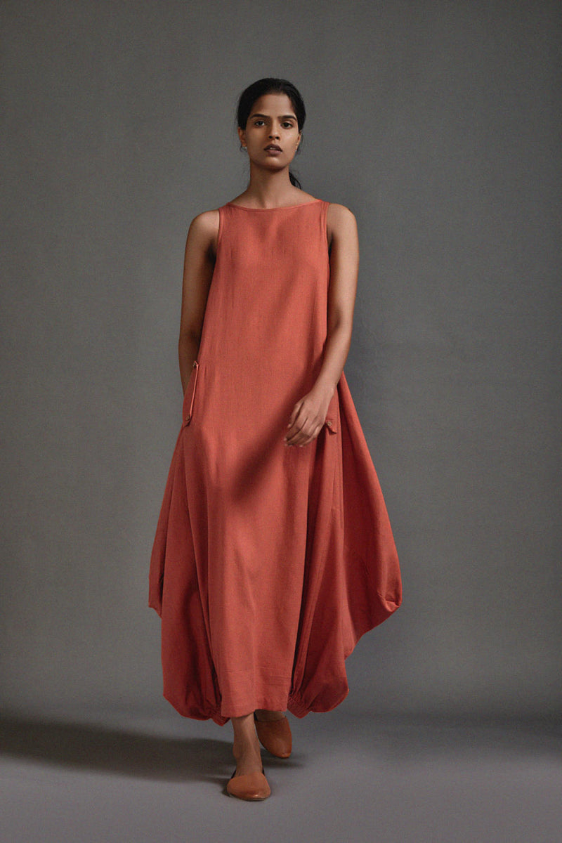 Rust New Vari Aakar cotton by Mati in rust color for women Worldwide