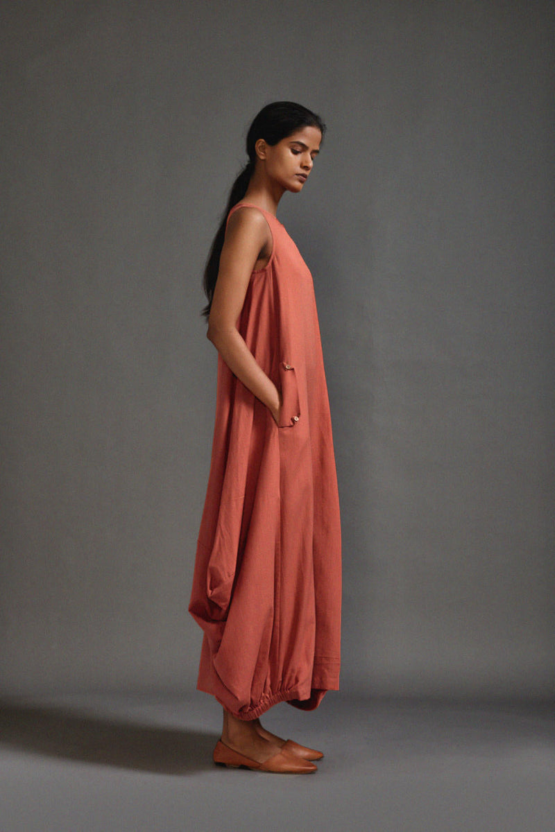Rust New Vari Aakar cotton by Mati in rust color for women Worldwide