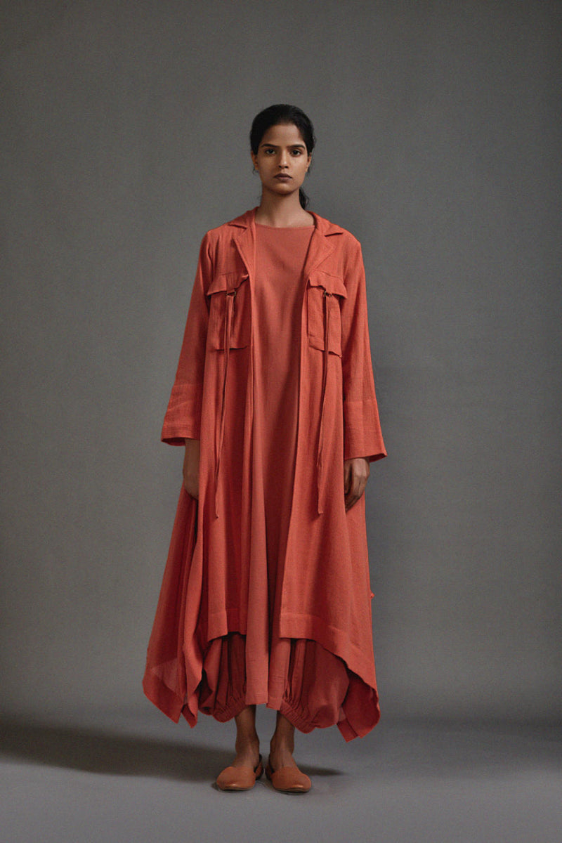 Rust Safari Vari and Koza Set cotton by Mati in rust color for women Worldwide