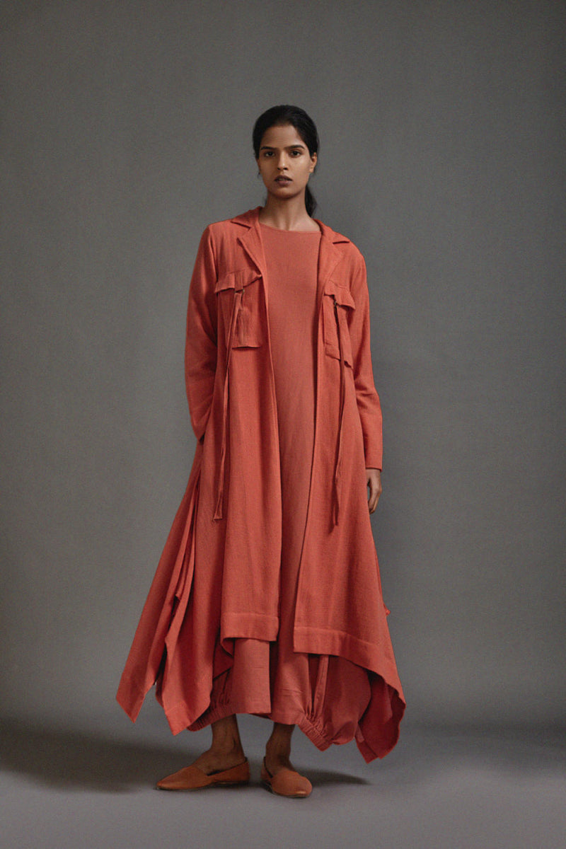 Rust Safari Vari and Koza Set cotton by Mati in rust color for women Worldwide