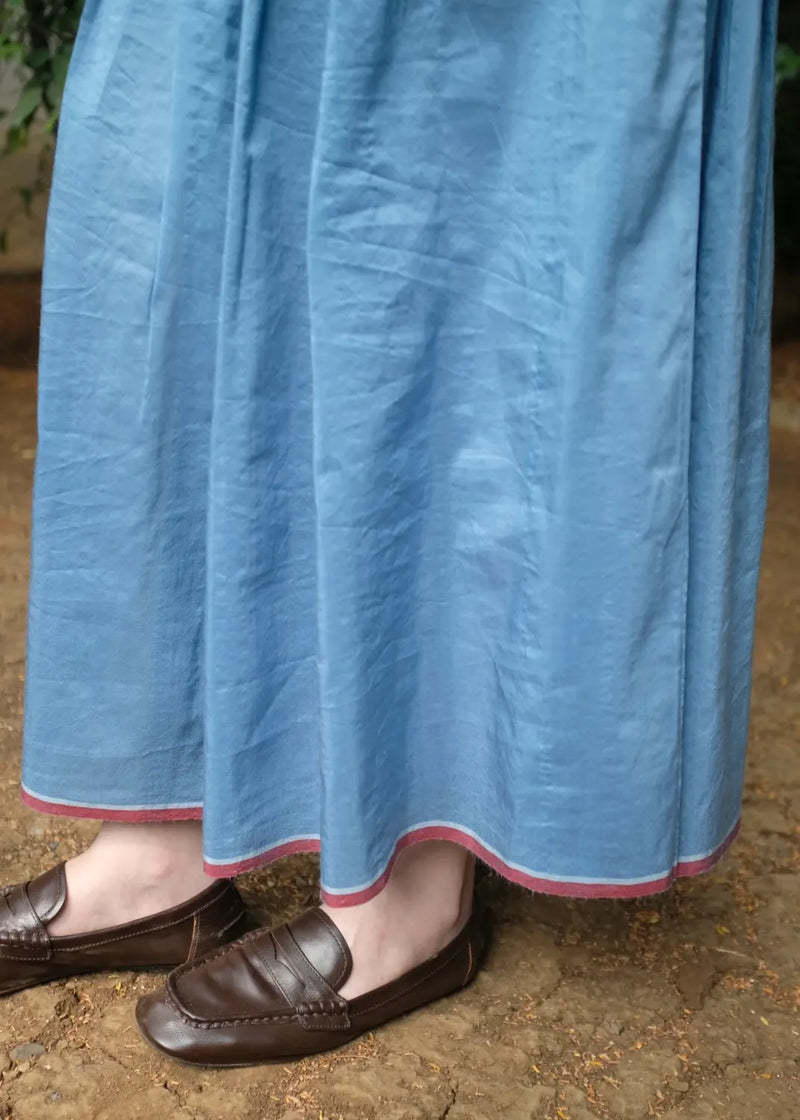 Ruth - Mason Blue silk by MASON AND MILL in blue color for women Worldwide