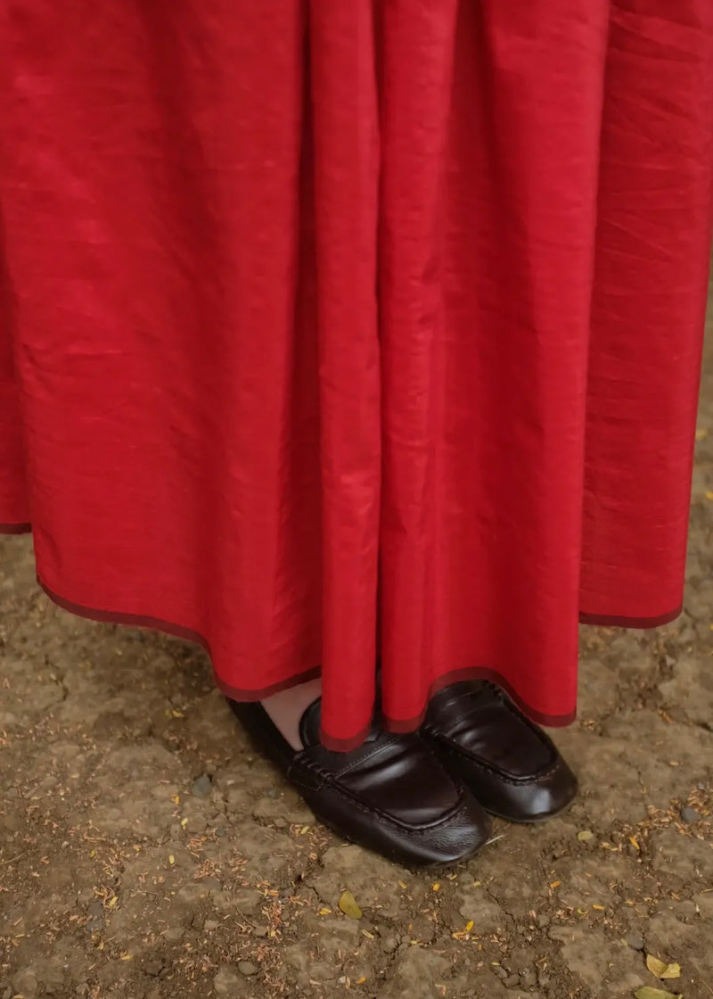 Ruth - Mason Red silk by MASON AND MILL in red color for women Worldwide