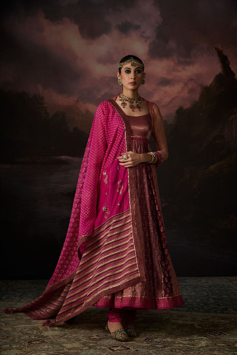 SAIMA KURTA chanderi by SWATTI KAPOOR in multi color for women Worldwide