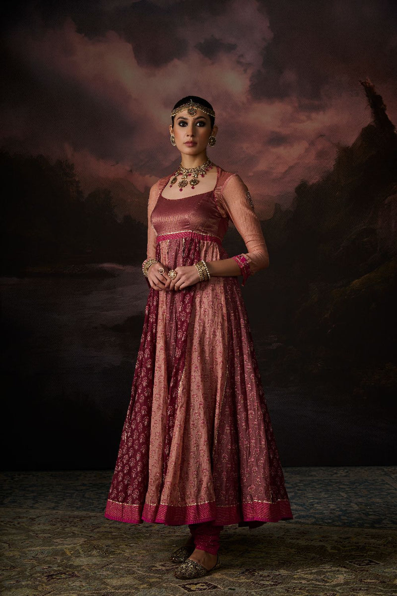 SAIMA KURTA chanderi by SWATTI KAPOOR in multi color for women Worldwide