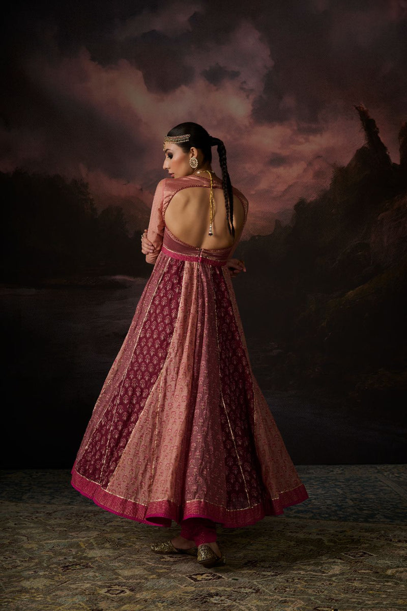 SAIMA KURTA chanderi by SWATTI KAPOOR in multi color for women Worldwide