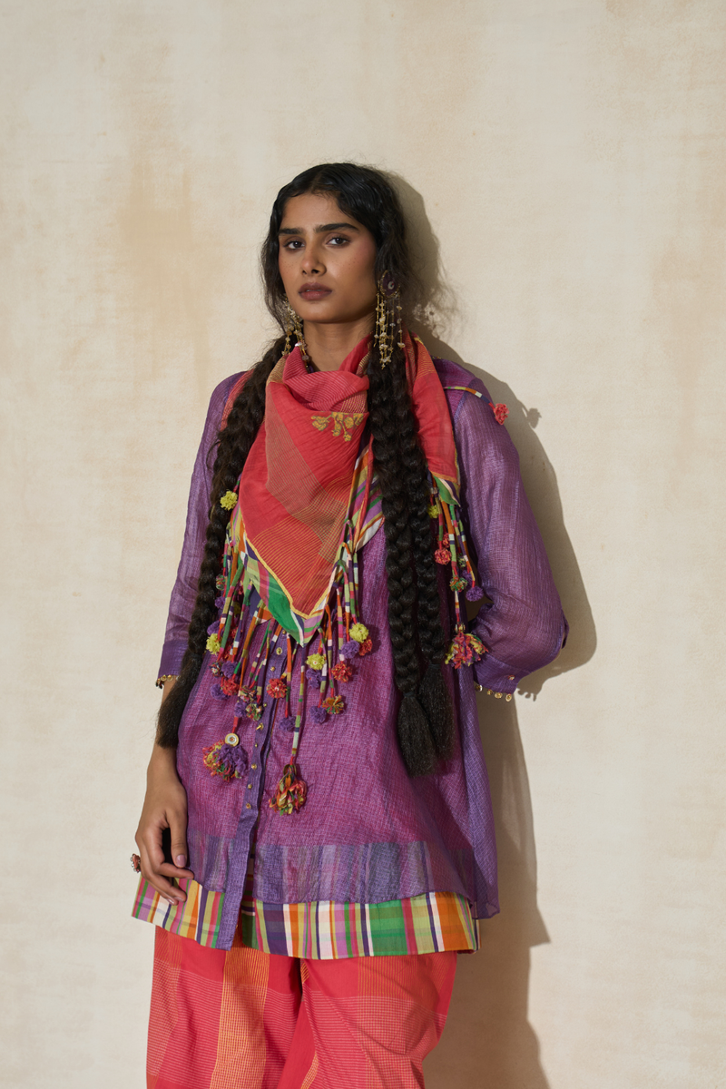 Sam Set cotton by SWATTI KAPOOR in multi color for women Worldwide