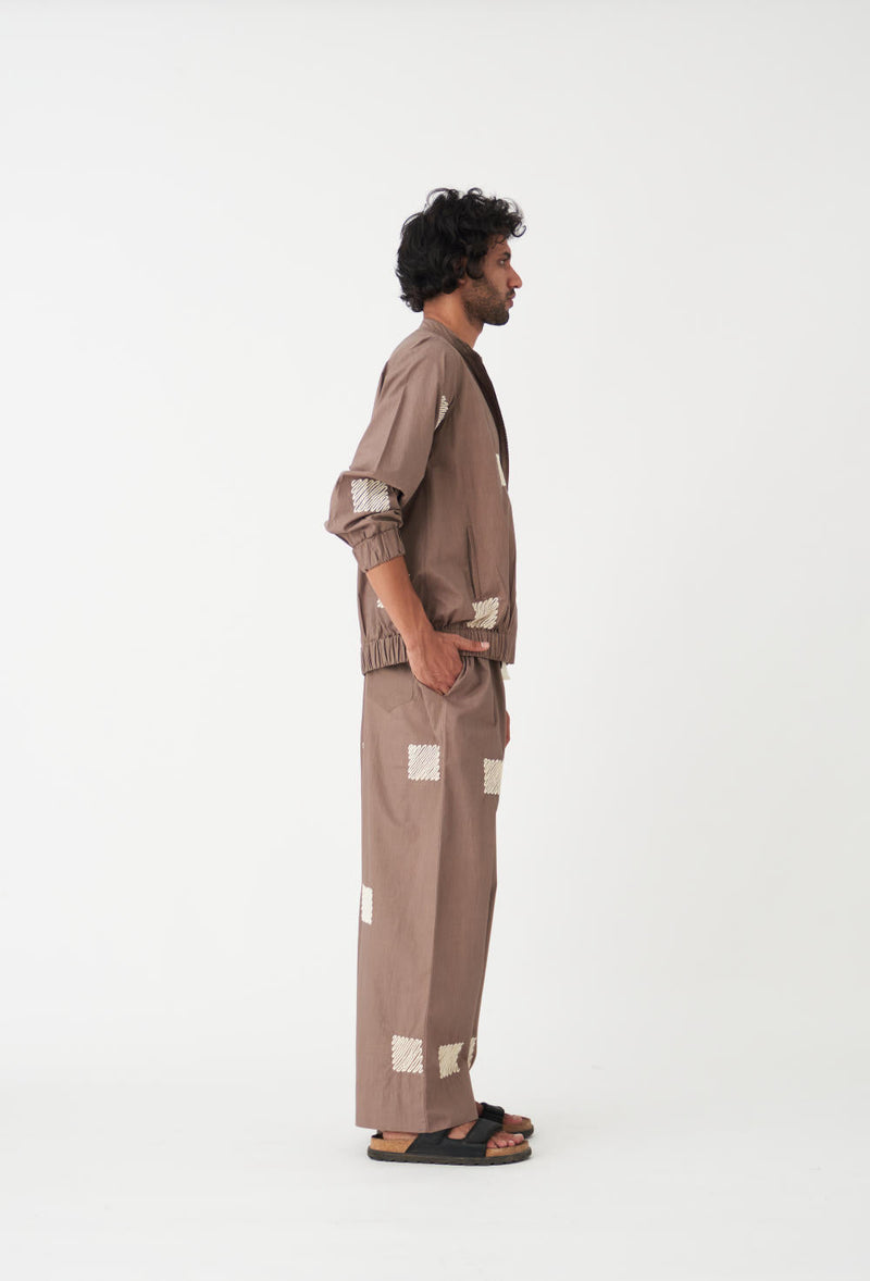 EMB. DRAWSTRING PANT - CEDAR