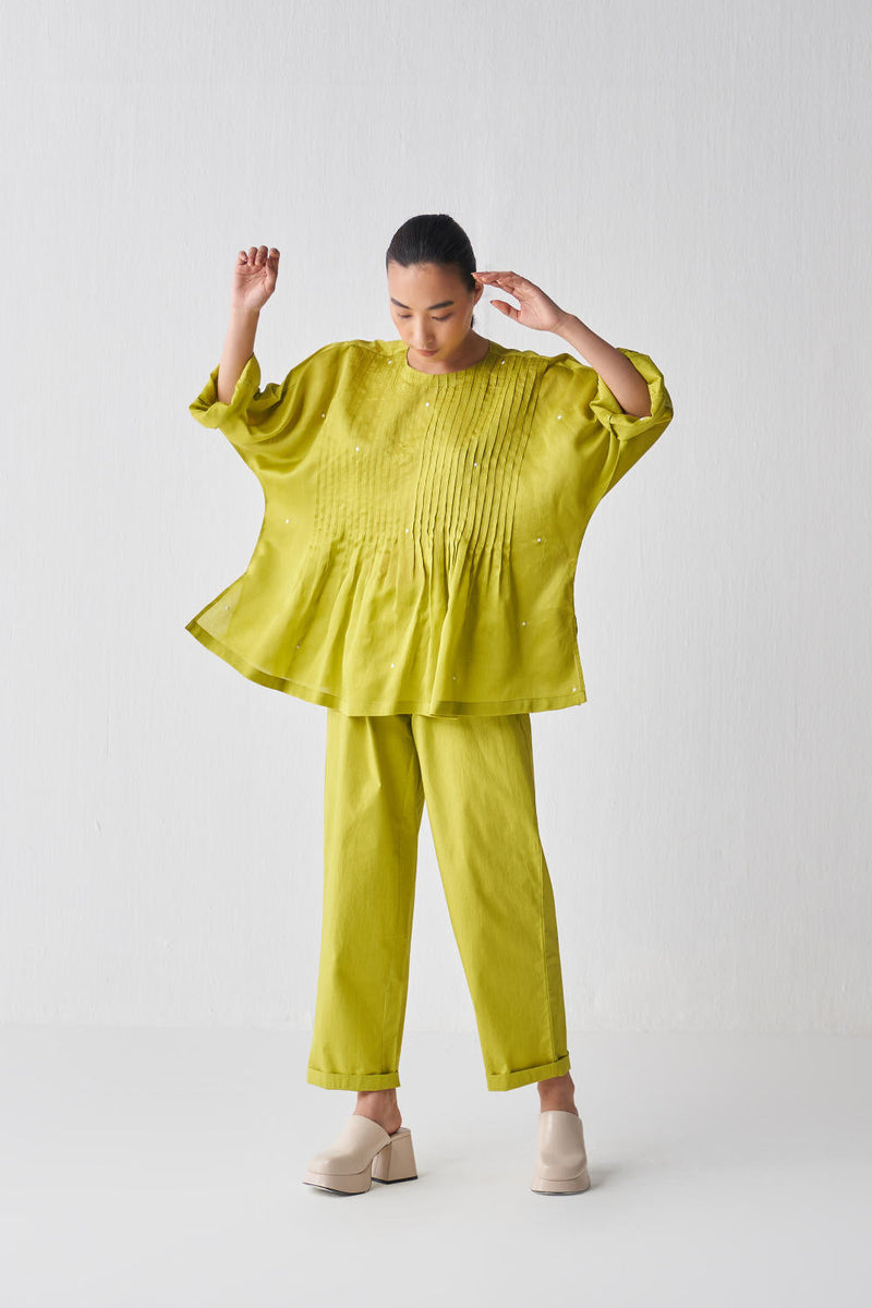 PINTUCK POLKA TOP CO-ORD Co-ord Set,Top & Tunics by THREE for women Worldwide